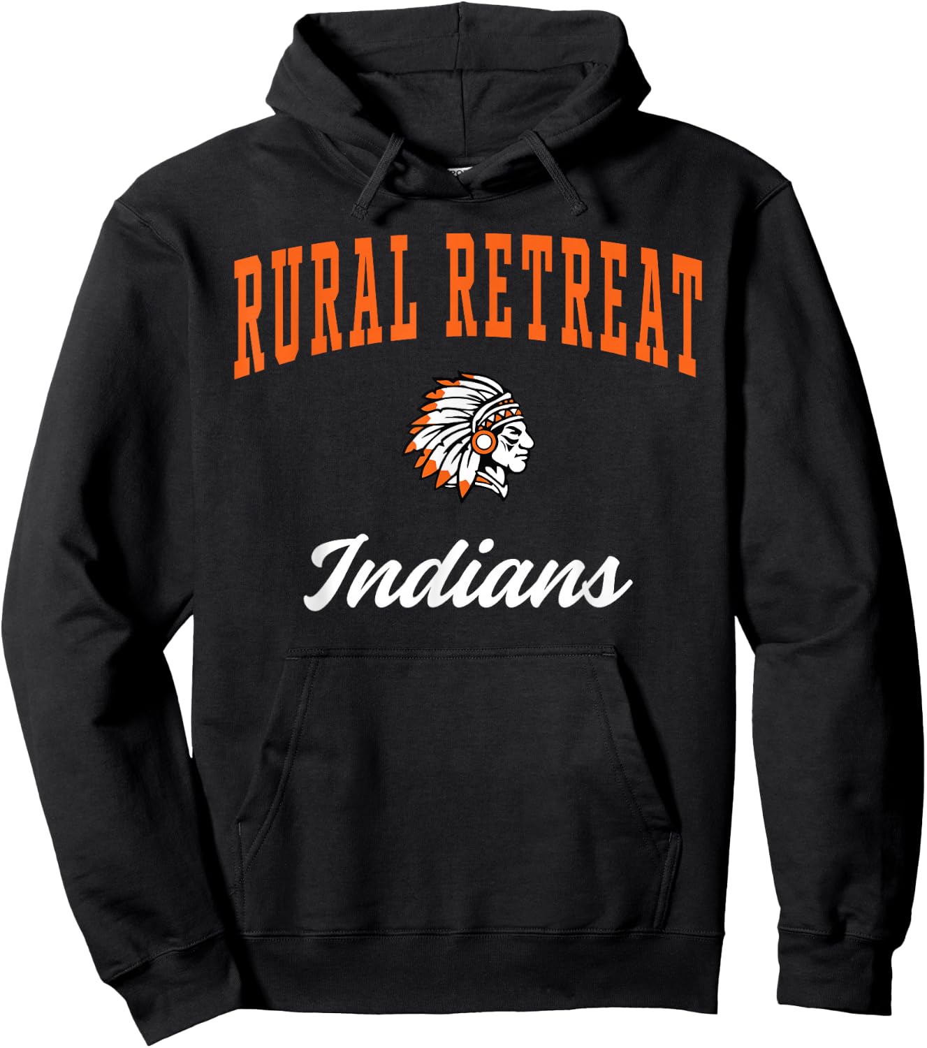 Rural Retreat High School Indians Hoodie - Hoodie | Black
