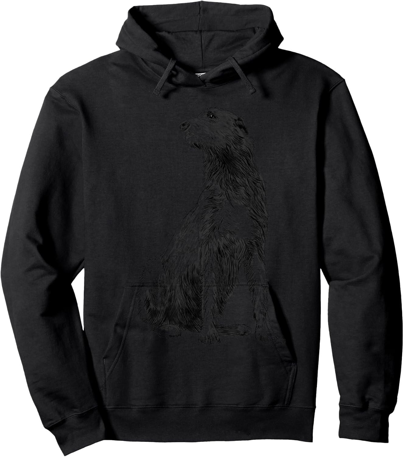 Irish Wolfhound Dog Women Kids Hoodie - Hoodie | Black