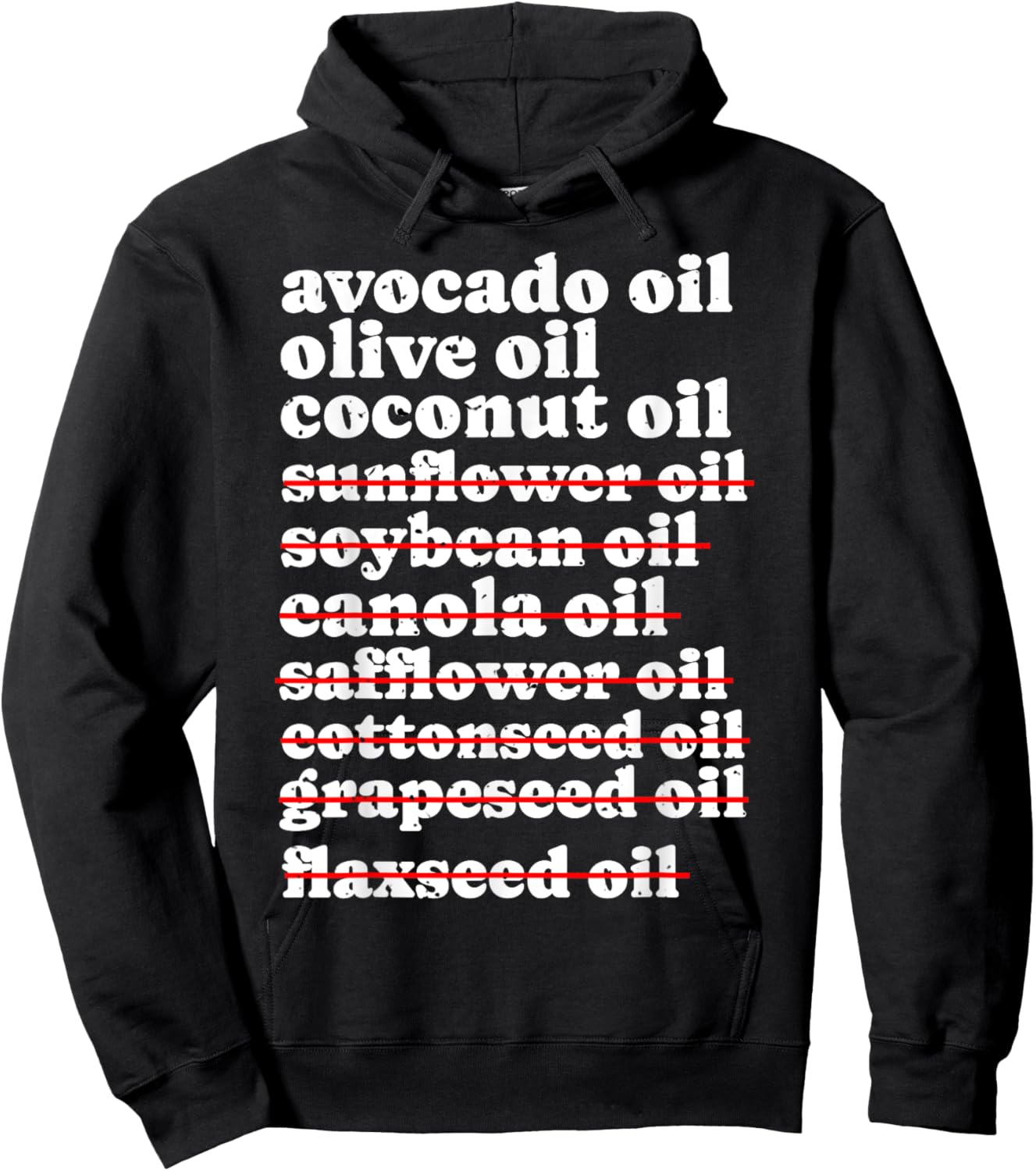 Stop Eating Seed Oils, Anti Seed Oil, Canola Vegetable Oil Hoodie - Hoodie | Black