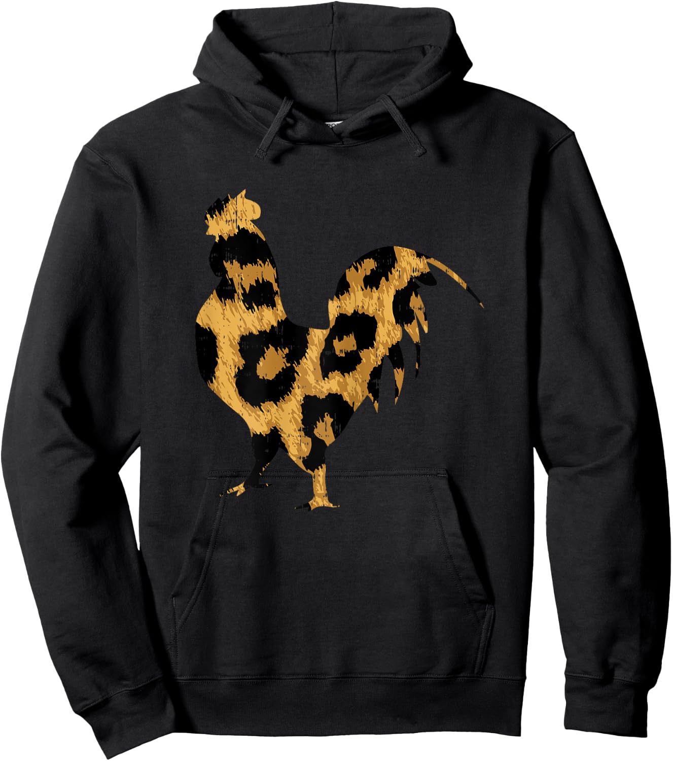 Leopard Print Cheetah Chicken Farm Farmer Women Girls Gift Hoodie - Hoodie | Black