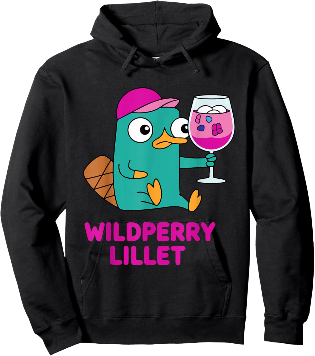 Lustiges Schnabeltier Wildpeery Lillet - Cocktail Party Hoodie - Hoodie | Black