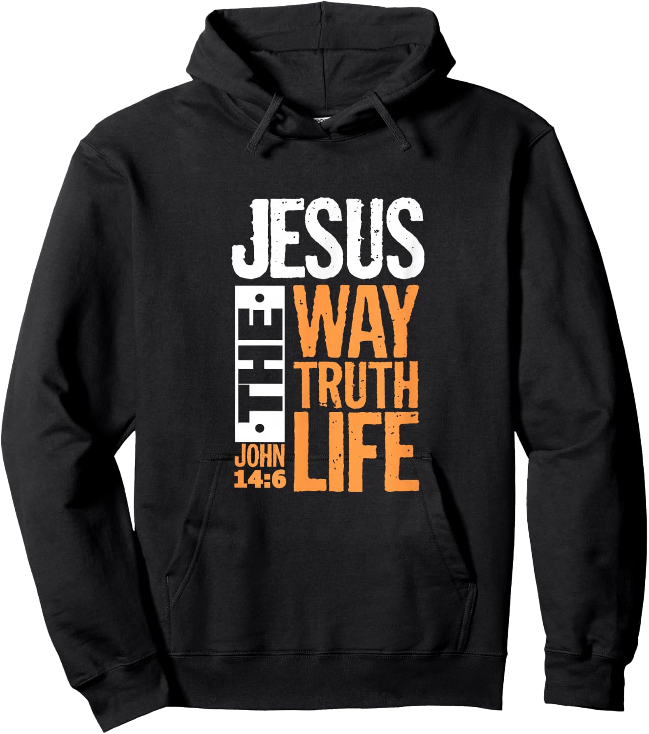 Jesus The Way Truth Life John 14:6 Christian Bible Verse Hoodie - Hoodie | Black