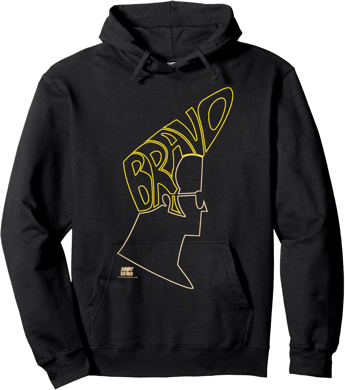 Johnny Bravo Hair Hoodie - Hoodie | Black