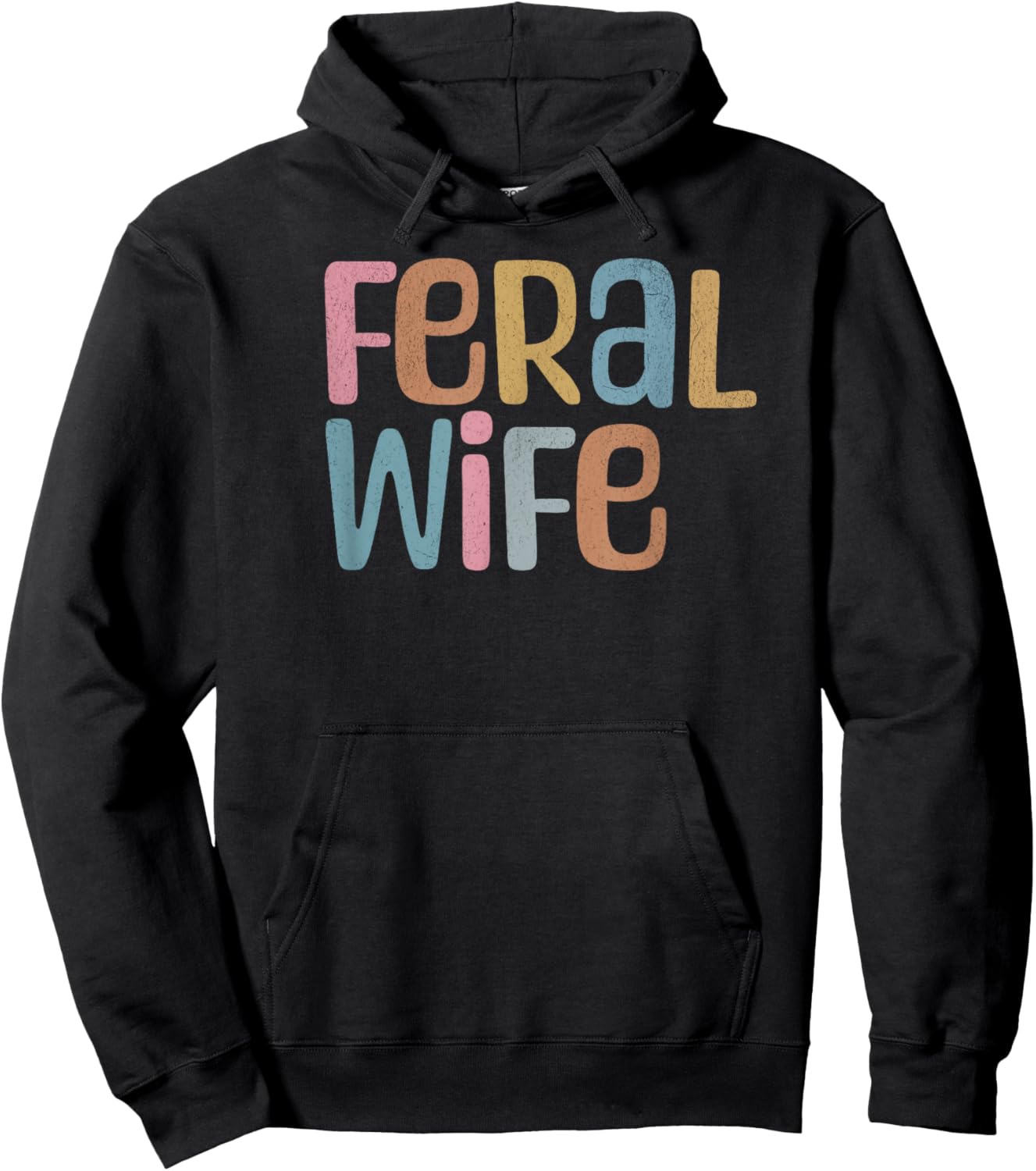 Funny Feral Wife Hoodie - Hoodie | Black
