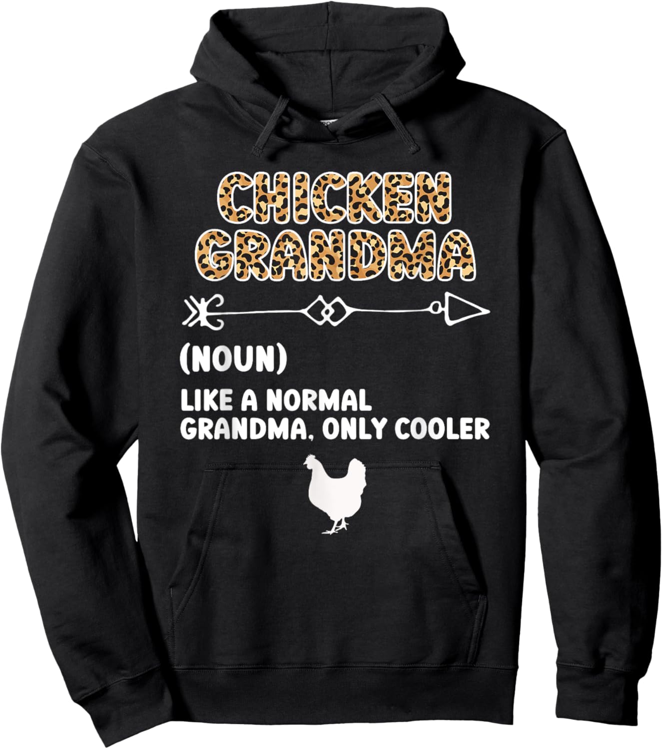Chicken Grandma Definition Chicken Owner Chicken Farmer Hoodie - Hoodie | Black