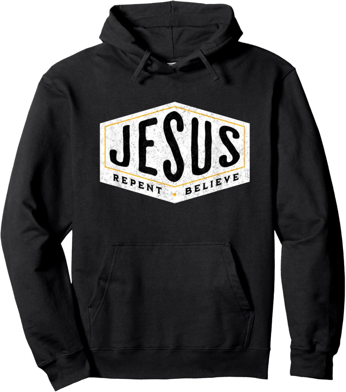 Jesus Christ Repent & Believe Jesus Quote Faith Hoodie - Hoodie | Black