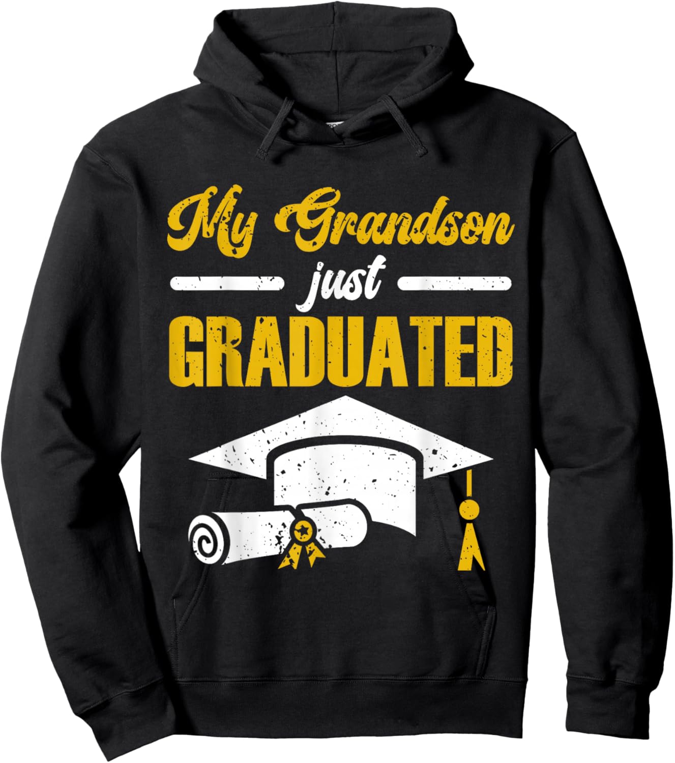 My Grandson Just Graduated Granny Grandma Of Graduate Hoodie - Hoodie | Black