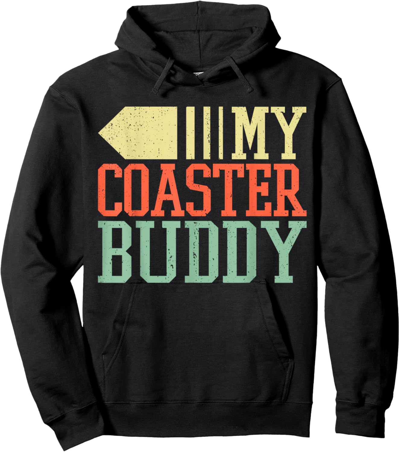 Coaster Buddy I Rollercoaster Crew I Family Roller Coaster Hoodie - Hoodie | Black