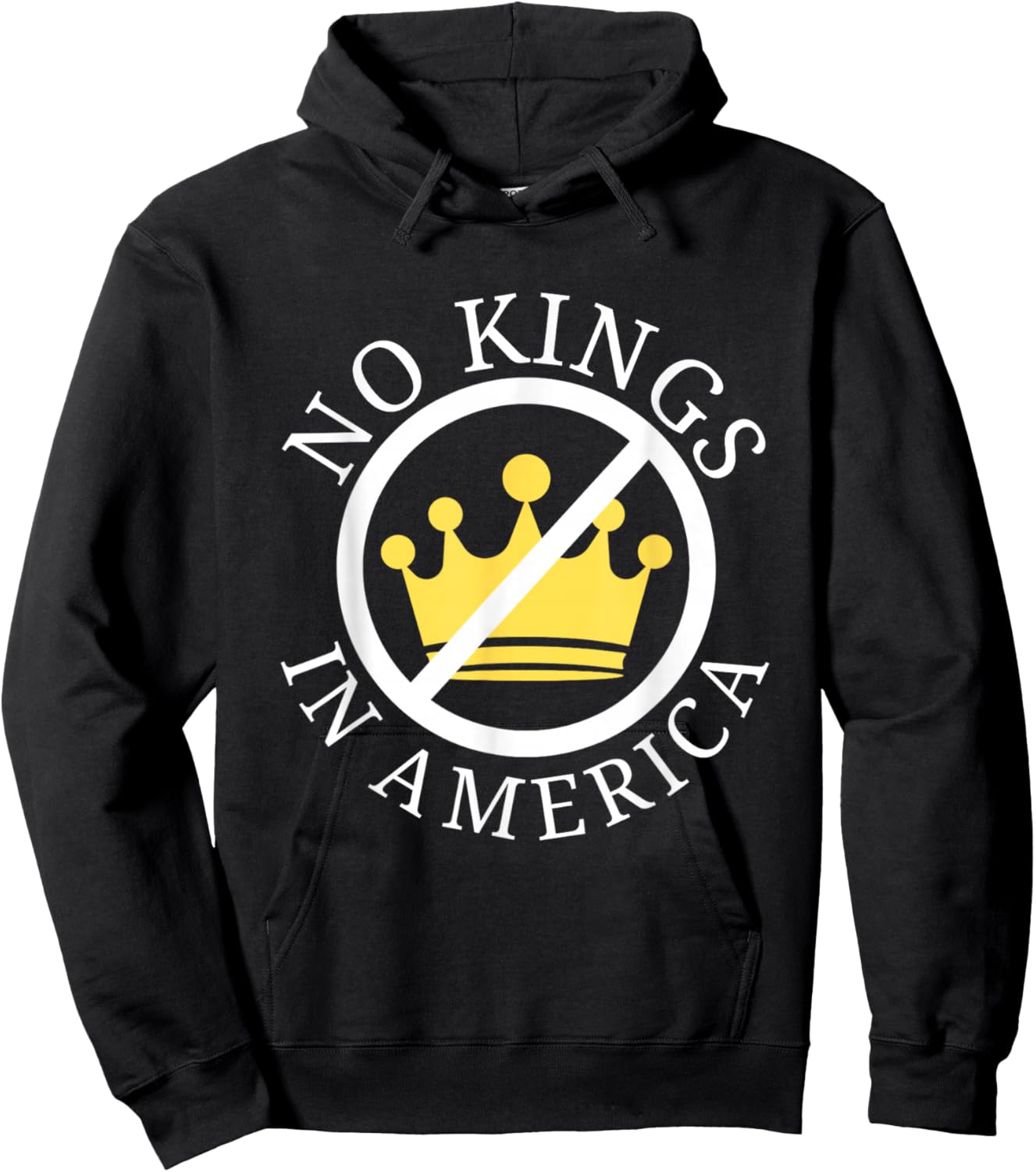 No Kings In America Democracy Court Ruling Saying Hoodie - Hoodie | Black