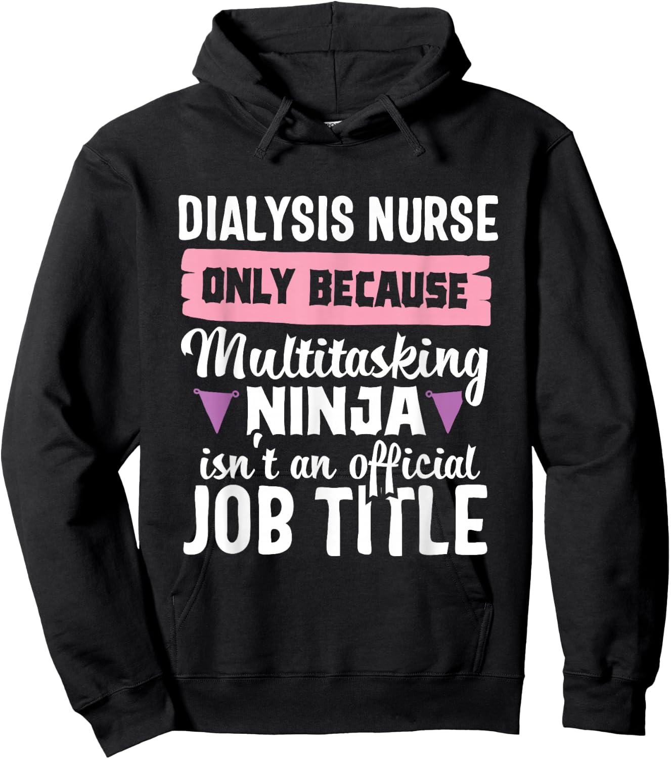 Dialysis Nurse Funny Ninja Nephrology Nursing RN Hospital Hoodie - Hoodie | Black
