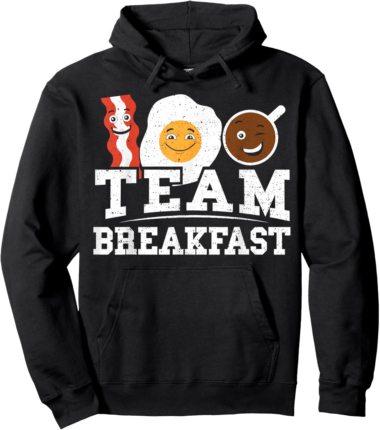 Breakfast: Team Breakfast - Eggs Hoodie - Hoodie | Black