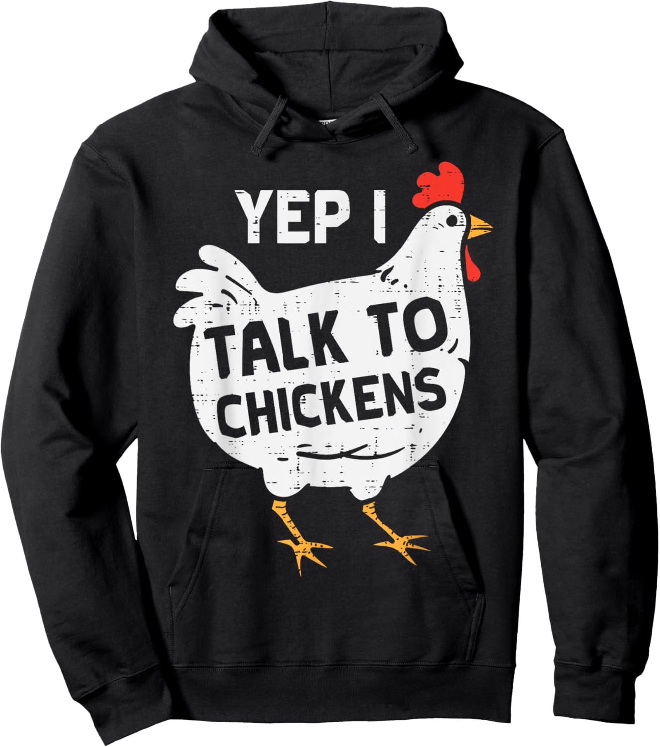 Yep I Talk To Chickens Whisperer Poultry Farm Men Women Kids Hoodie - Hoodie | Black
