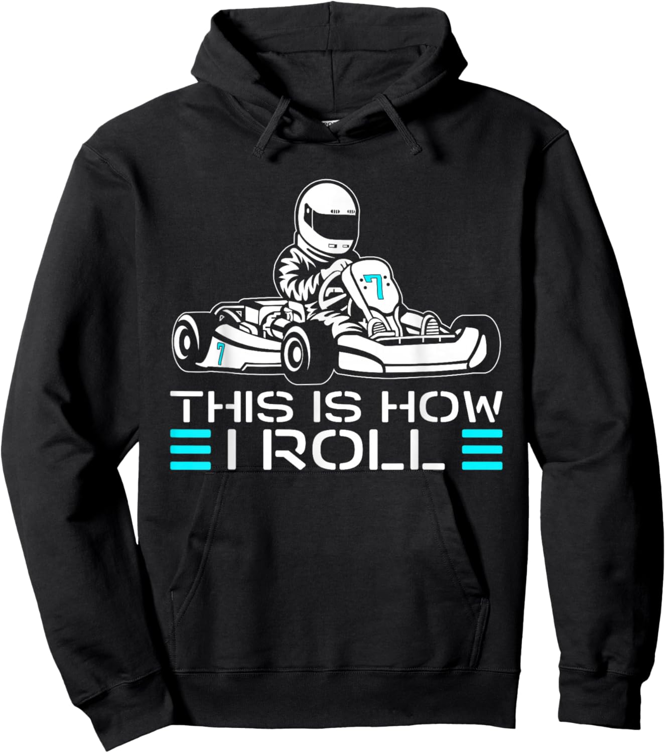 This is How I Roll Go Kart Racer Racing Go Kart Hoodie - Hoodie | Black