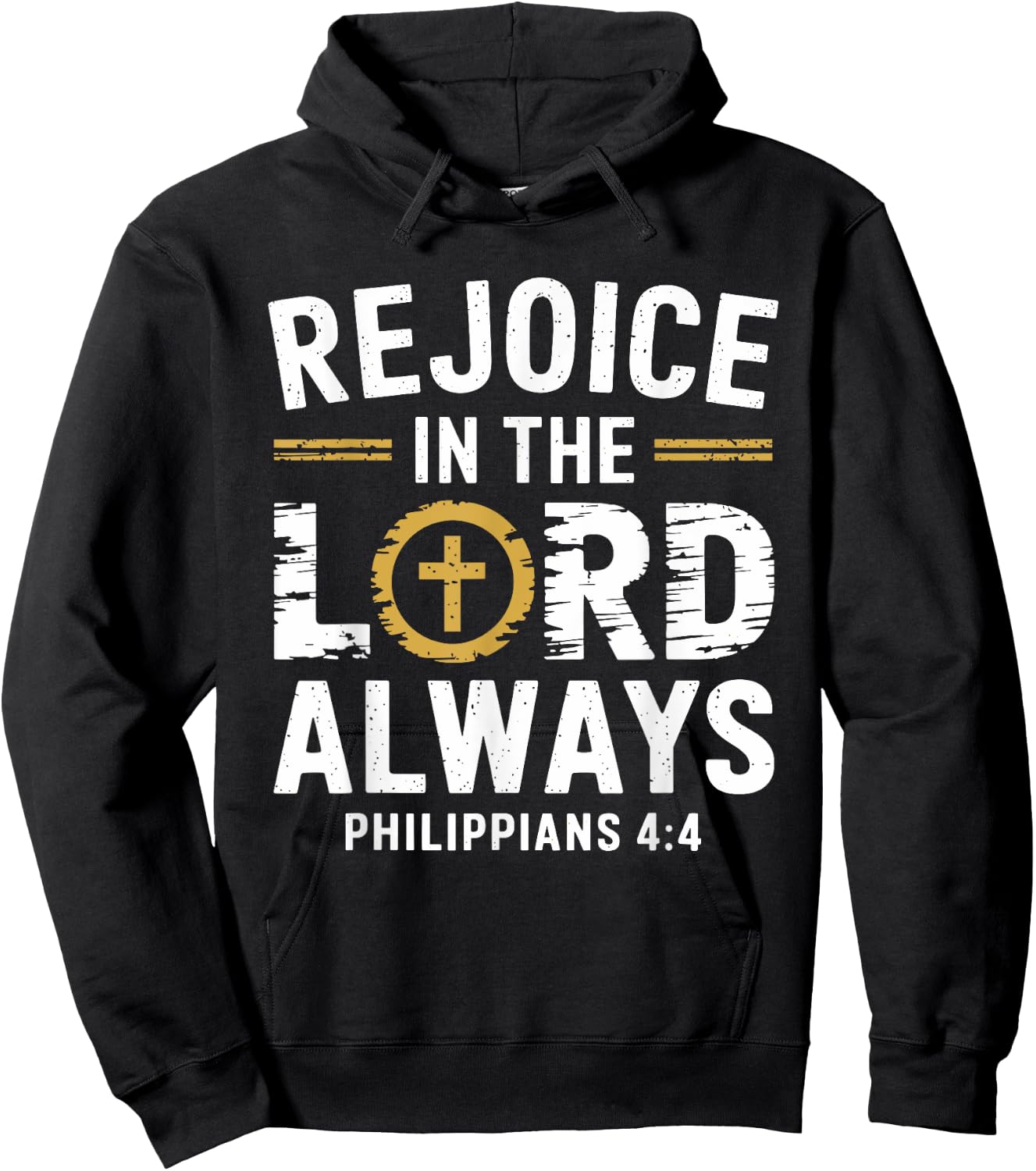 Rejoice In The Lord Always Hoodie - Hoodie | Black