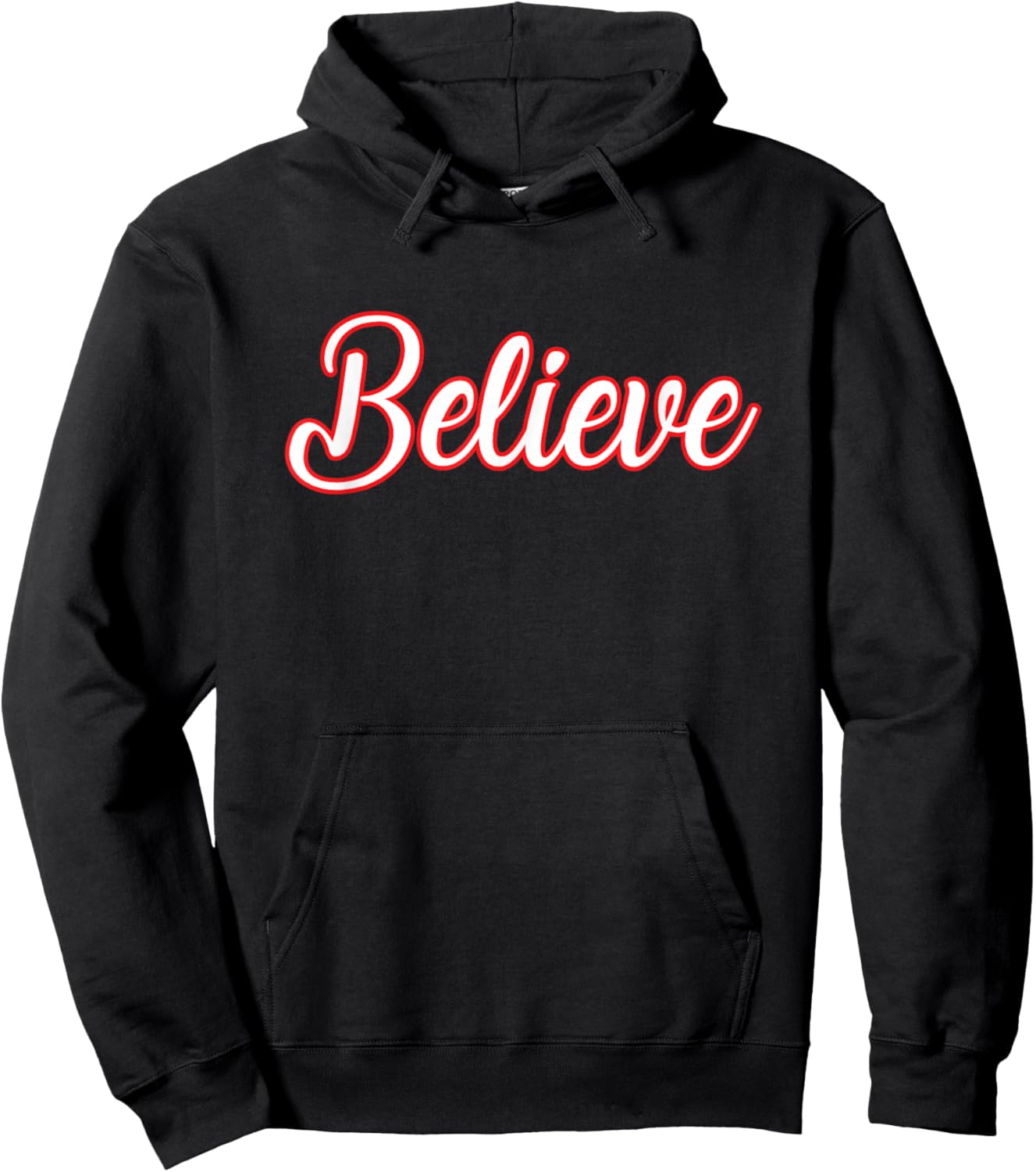 Believe Christmas Inspirational Faith Religion Mental Health Hoodie - Hoodie | Black