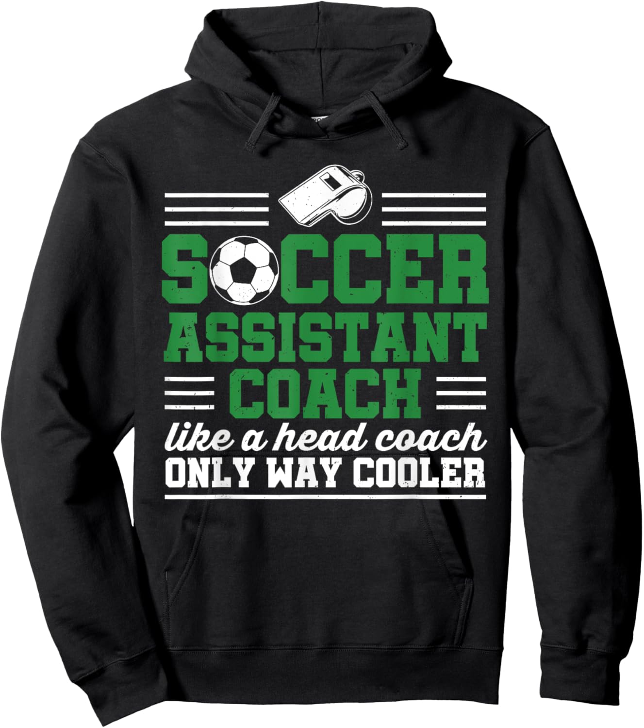 Soccer Assistant Coach Funny Soccer Goalie Goalkeeper Hoodie - Hoodie | Black