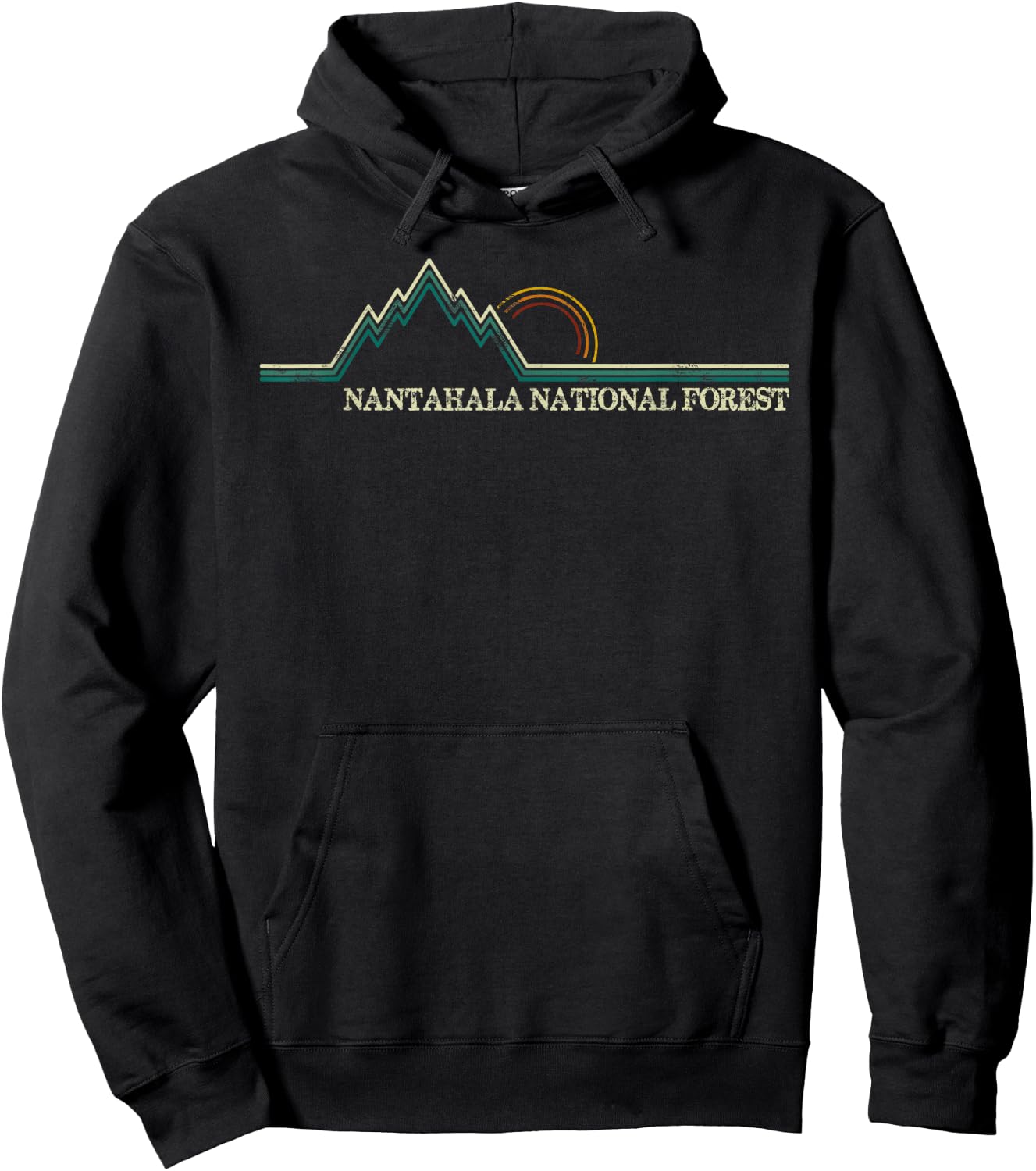 Nantahala National Forest North Carolina Hiking Camping Hoodie - Hoodie | Black