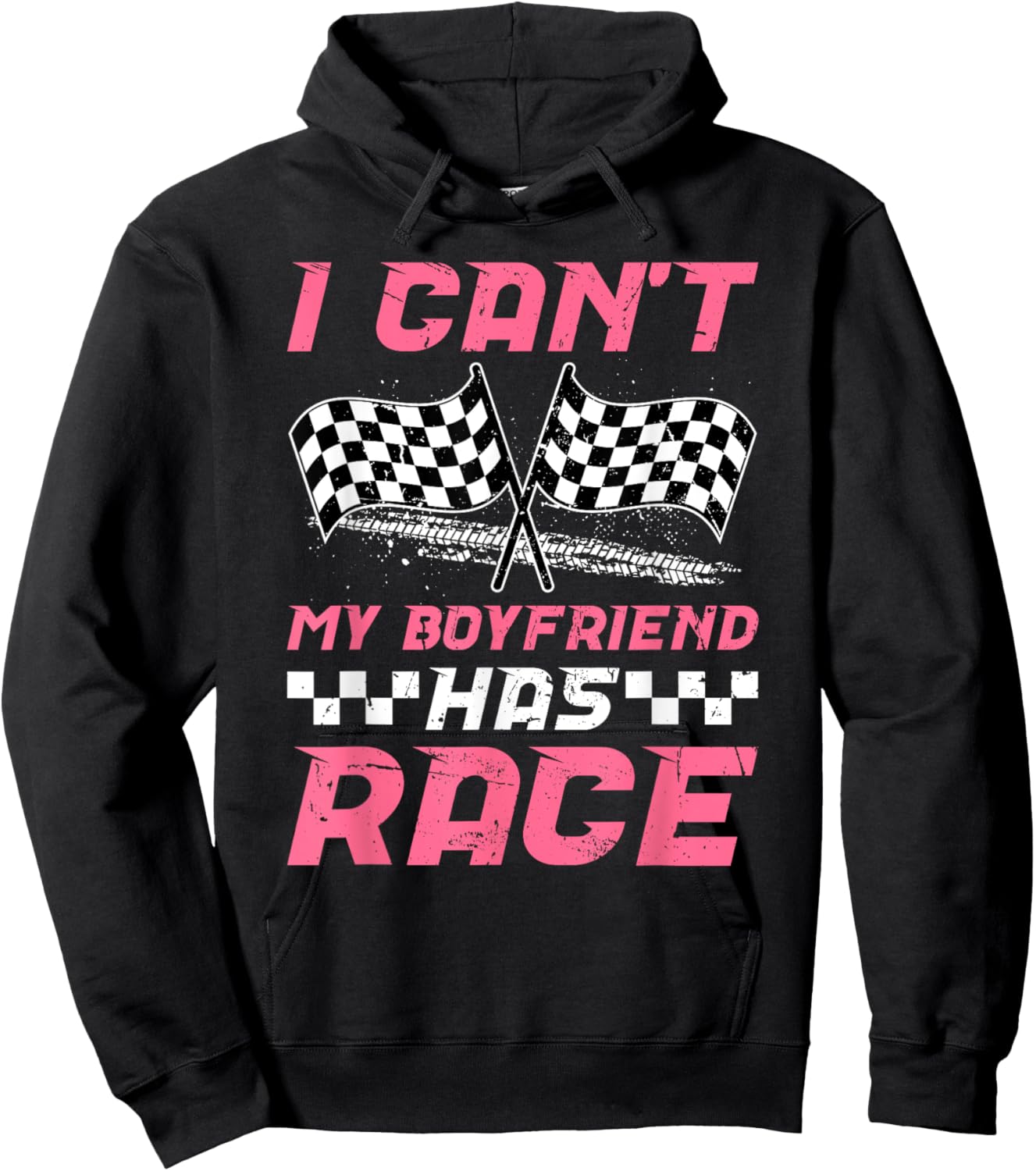 My Boyfriend Has Race Girlfriend Of A Racer Girlfriend Hoodie - Hoodie | Black