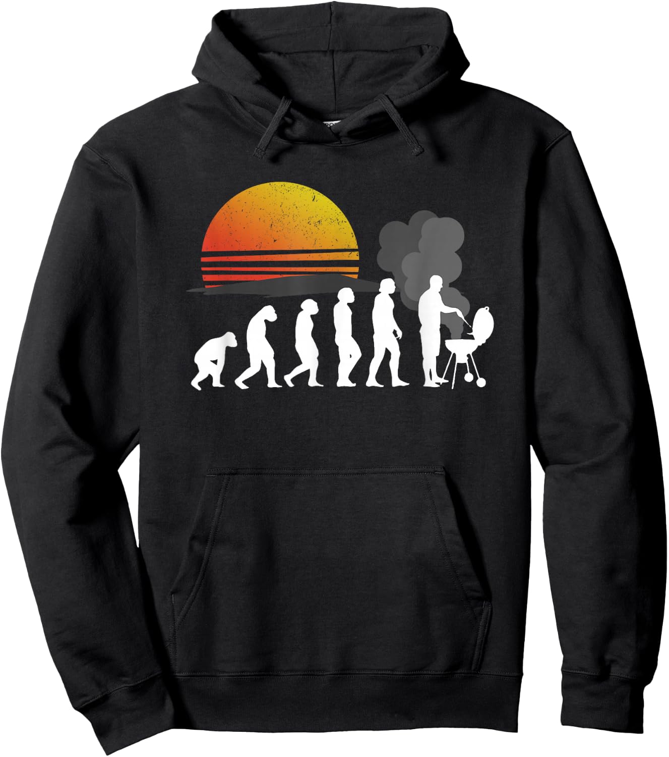 BBQ Evolution - Barbecue Grilling Funny Gift Shirt Hoodie - Hoodie | Black