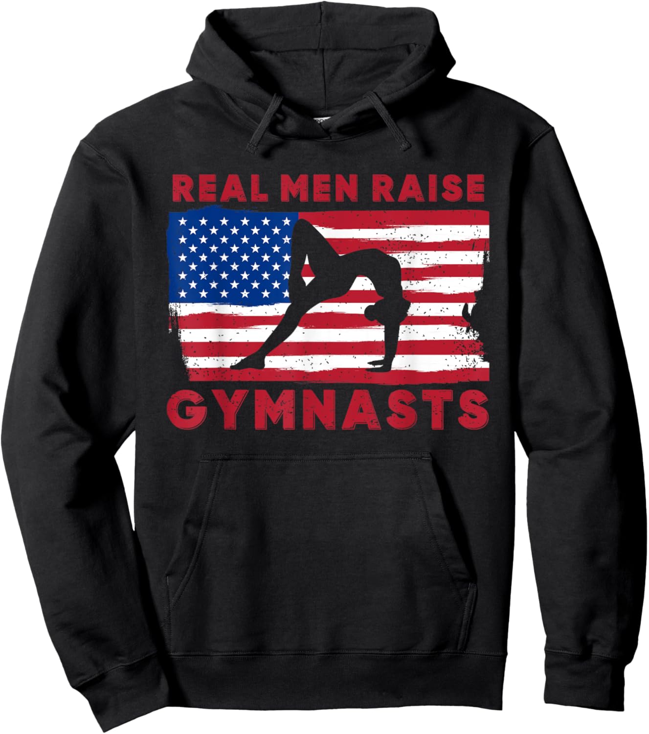 Gymnastics Fathers Day Gymnast Dad Hoodie - Hoodie | Black