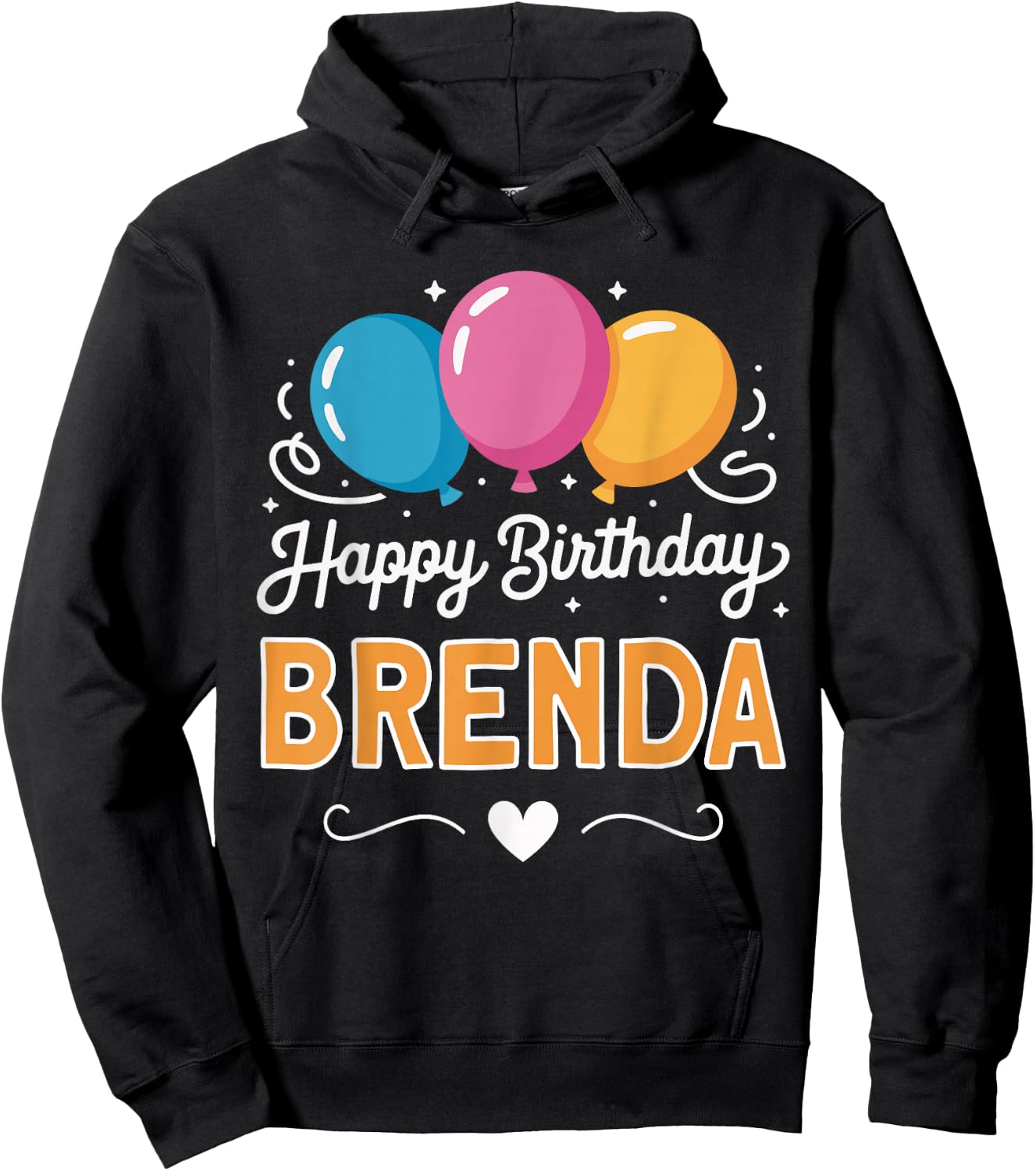 Happy Birthday Brenda Hoodie - Hoodie | Black