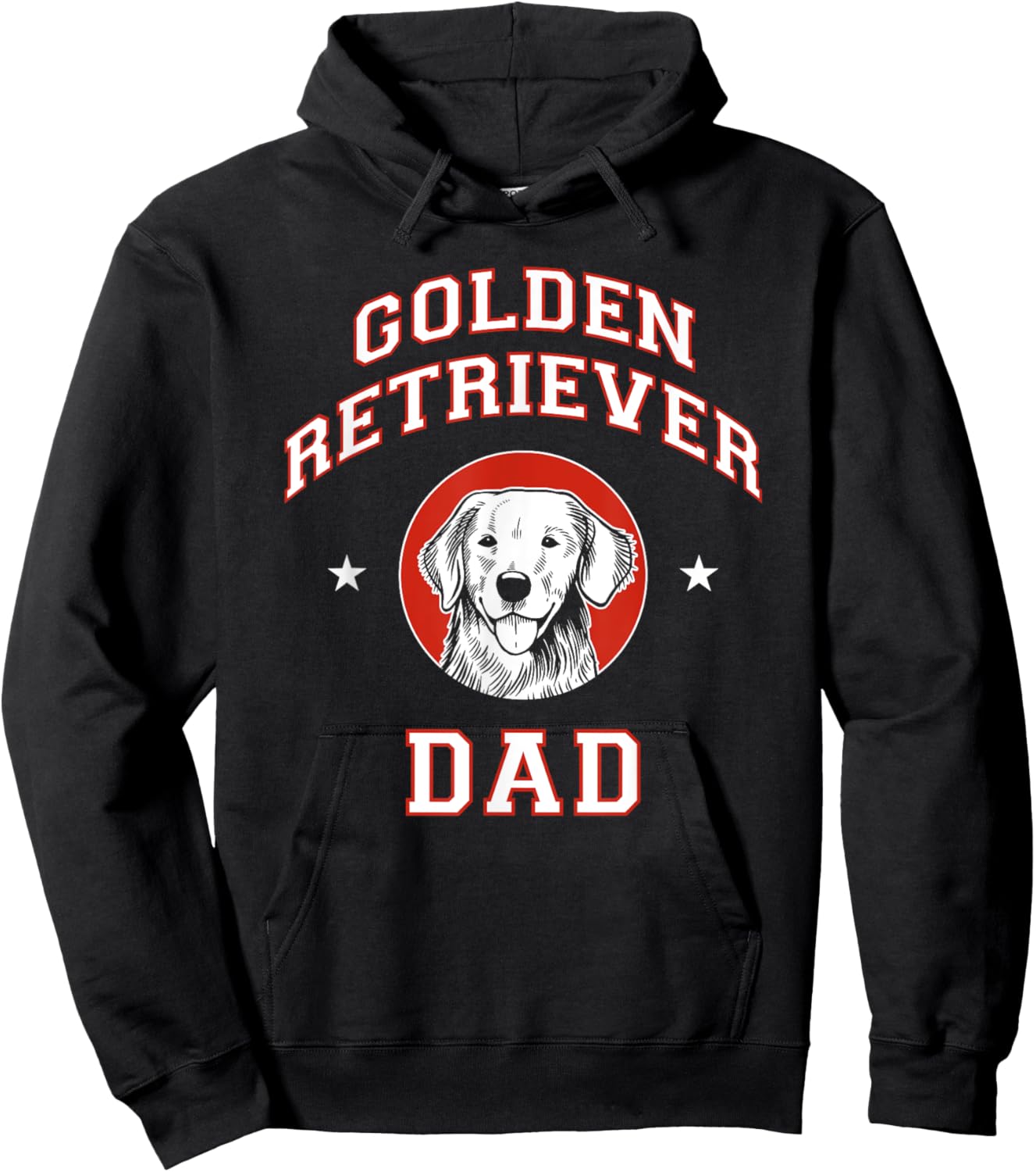 Golden Retriever Dad Dog Father Men Women Girls Kids Hoodie - Hoodie | Black