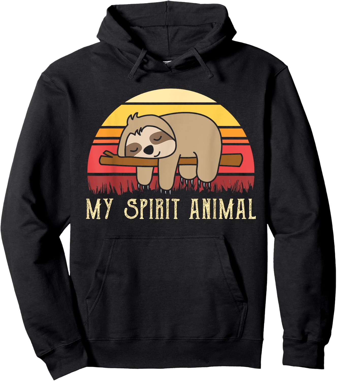 My Spirit Animal Sloth Hoodie - Hoodie | Black