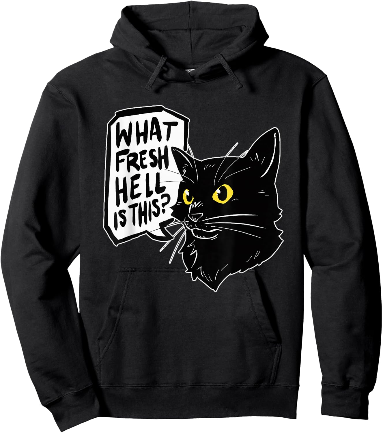 What Fresh Hell Is This Black Classic Fit Hoodie - Hoodie | Black