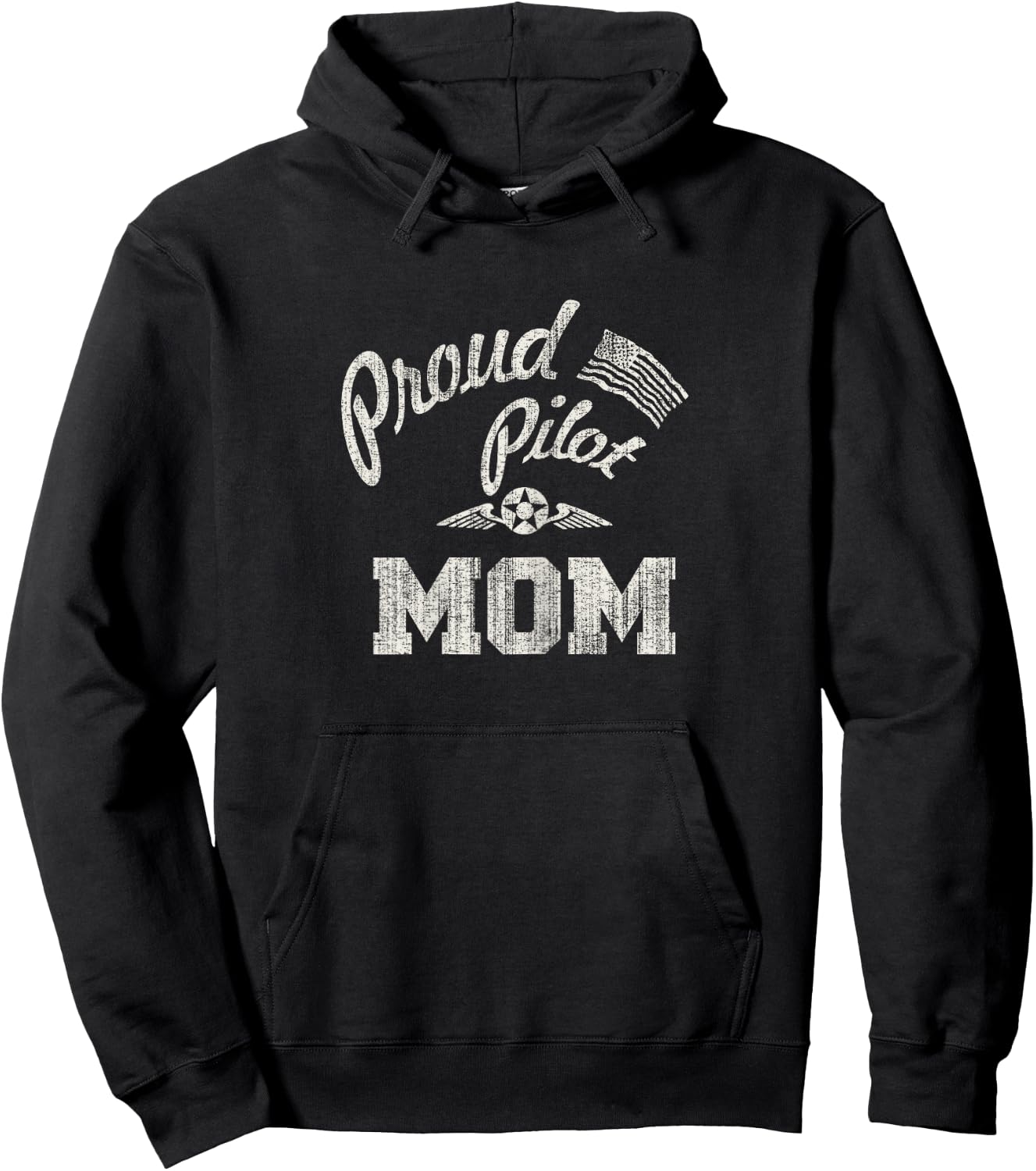 Proud Pilot Mom Mother's Day For Moms Hoodie - Hoodie | Black