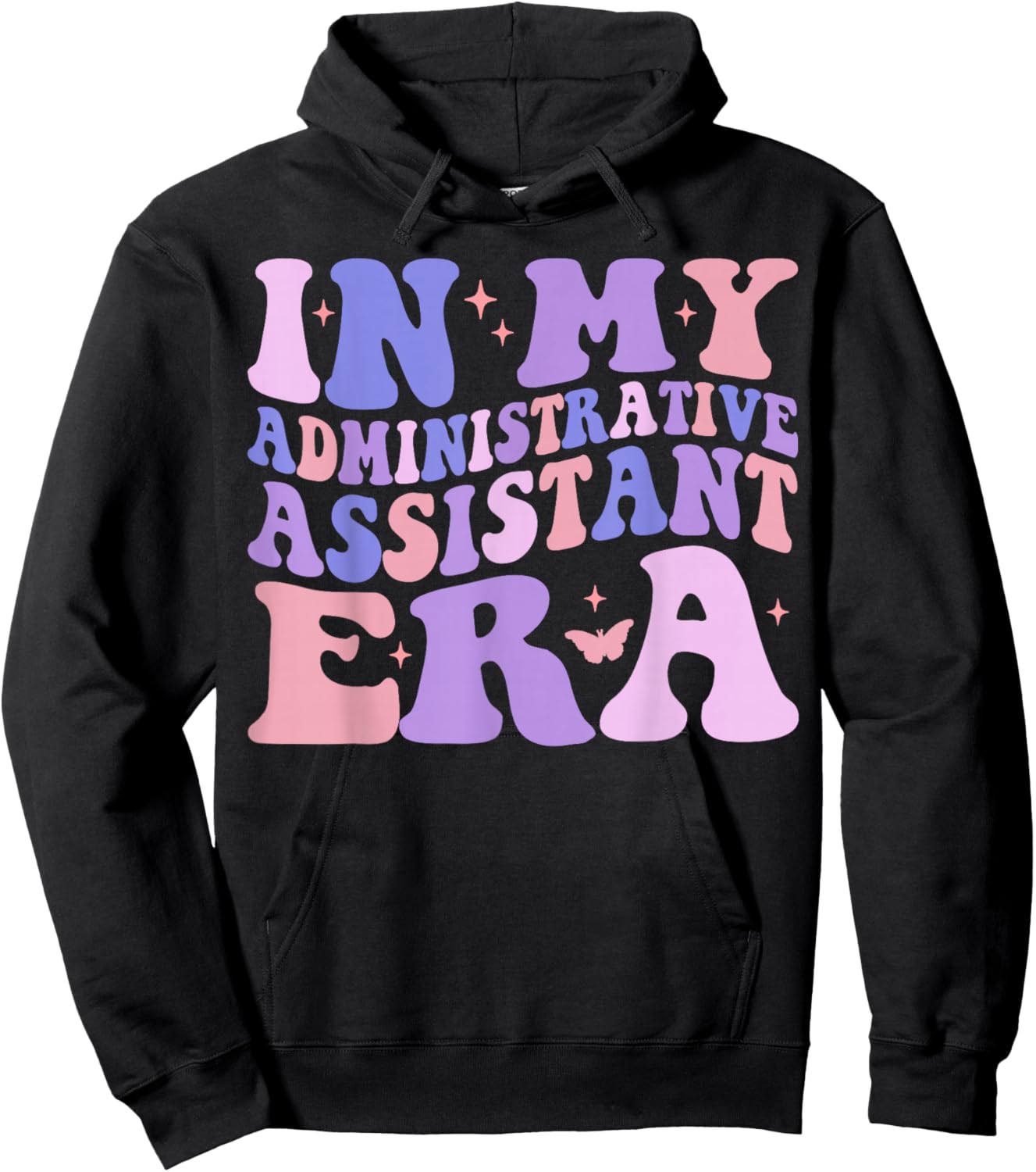In My Administrative Assistant Era Funny Admin Assistant Hoodie - Hoodie | Black
