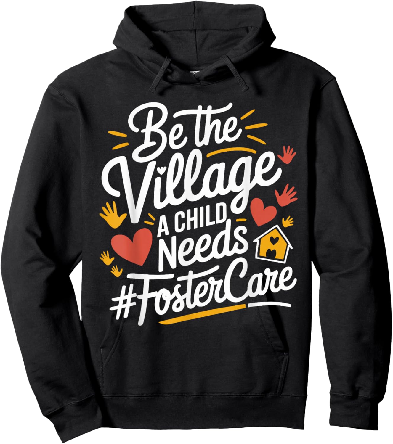 Foster Mom And Foster Dad Adoption Foster Care Parents Hoodie - Hoodie | Black