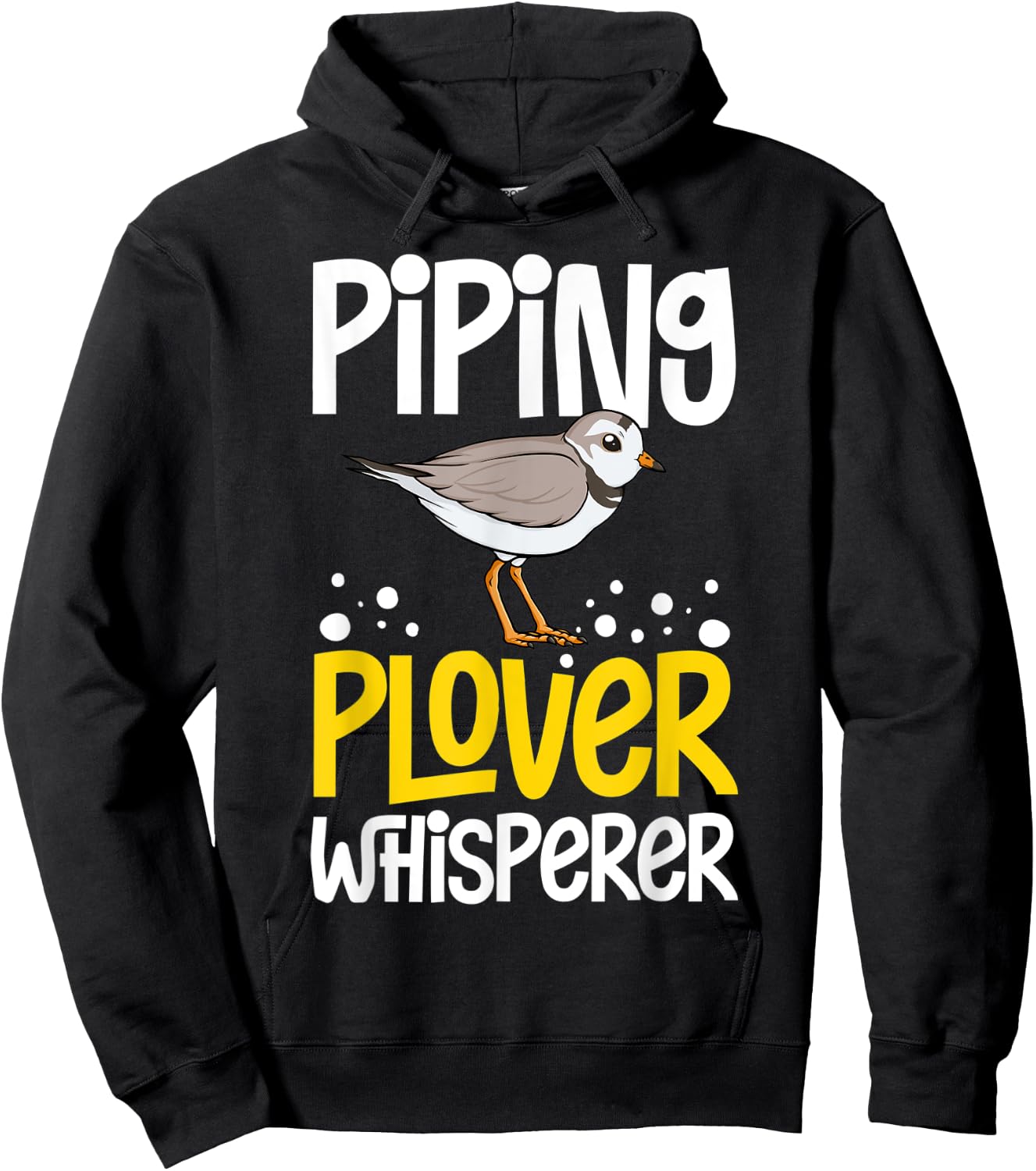Piping Plover Bird Funny Cute Animal Watching Hoodie - Hoodie | Black