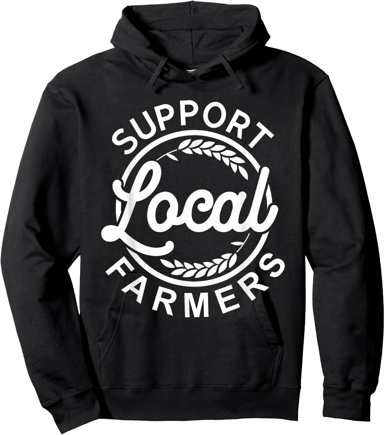 Support Your Local Farmer Grain Hoodie - Hoodie | Black