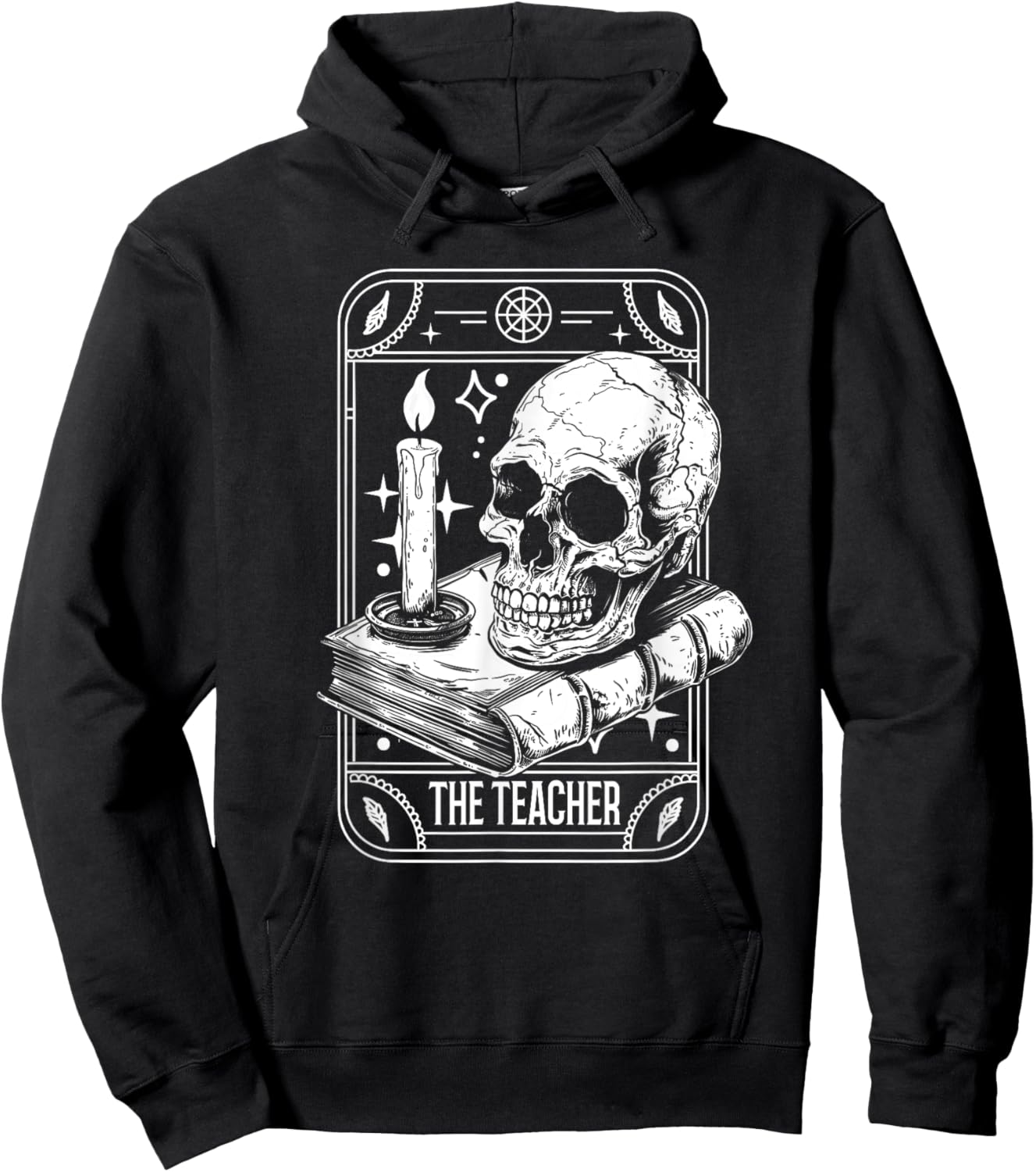 Tarot Card Emo Gothic Occult - The Teacher Men Women Hoodie - Hoodie | Black