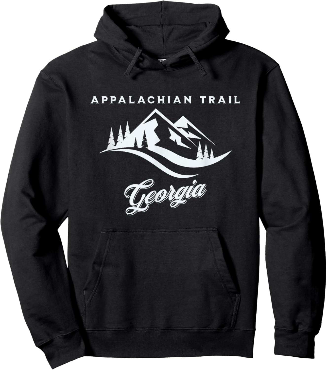 Appalachian Trail Georgia Hiking Scenic Trail Hoodie - Hoodie | Black