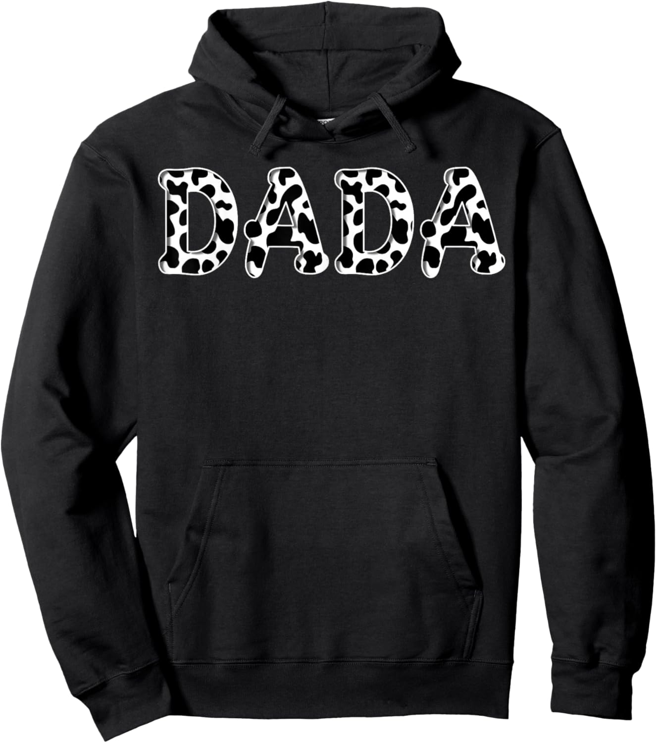 Cow Dada Birthday Family Matching Girl Boy Farm Birthday Hoodie - Hoodie | Black