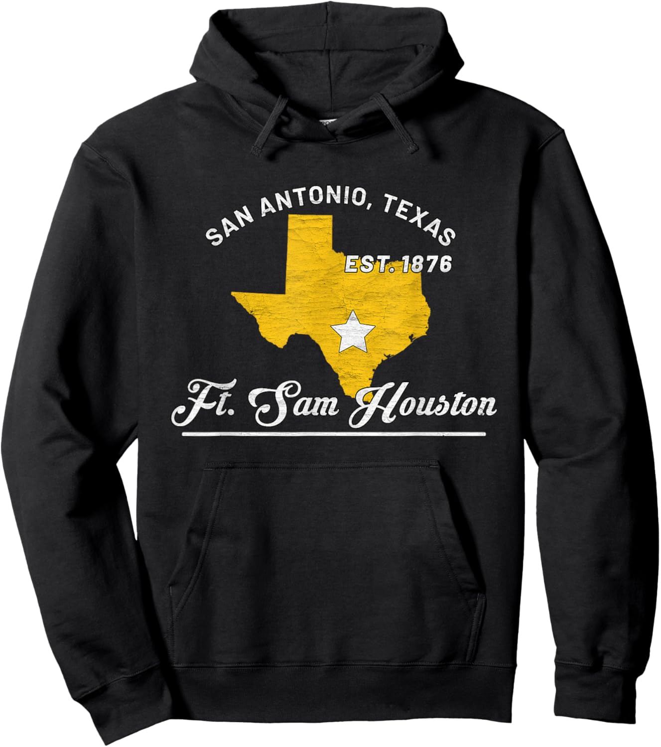 Fort Sam Houston San Antonio Texas Tx Souvenir Gifts Hoodie - Hoodie | Black