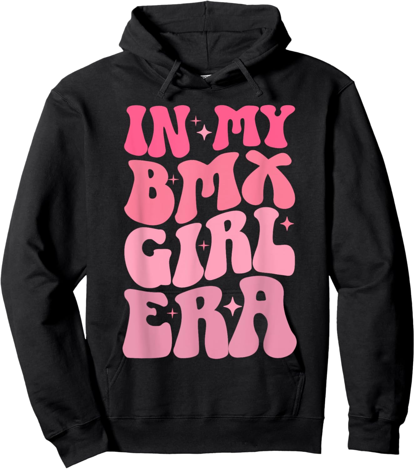 In My BMX Girl Era Bike Bicycle Stunt Racing Kids Girls Hoodie - Hoodie | Black