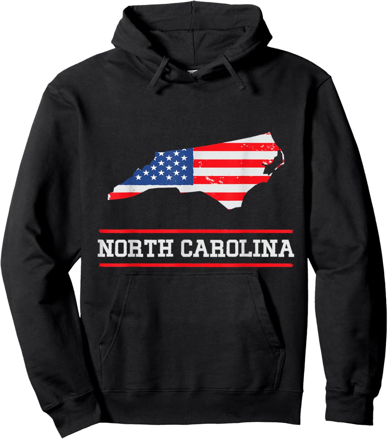 North Carolina US Flagge - US Staat North Carolina Souvenir Hoodie - Hoodie | Black