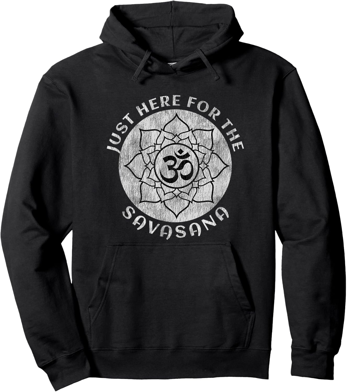 Just Here For the Savasana Shavasana Yoga Meditation Hoodie - Hoodie | Black