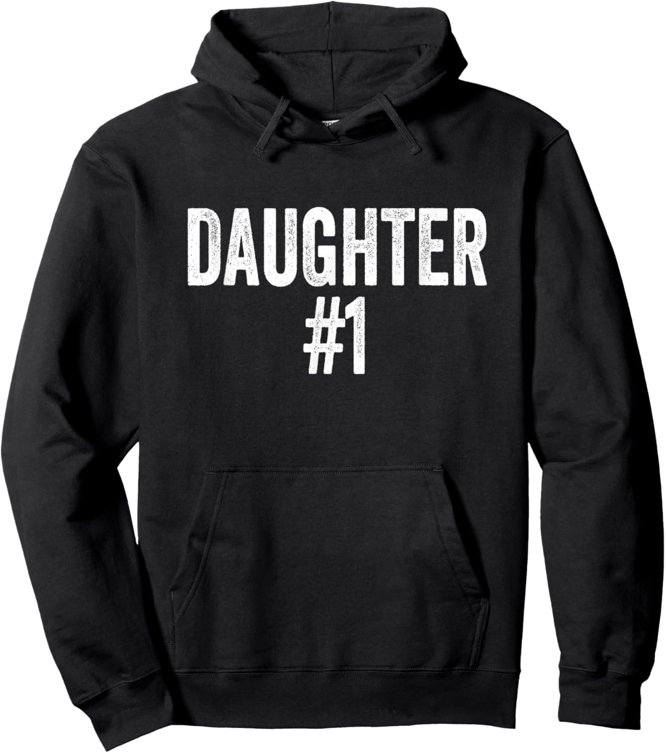 Number 1 Daughter Hoodie - Hoodie | Black