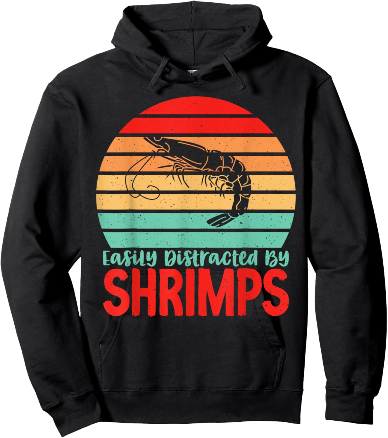 Easily distracted Shrimps Lover Hoodie - Hoodie | Black