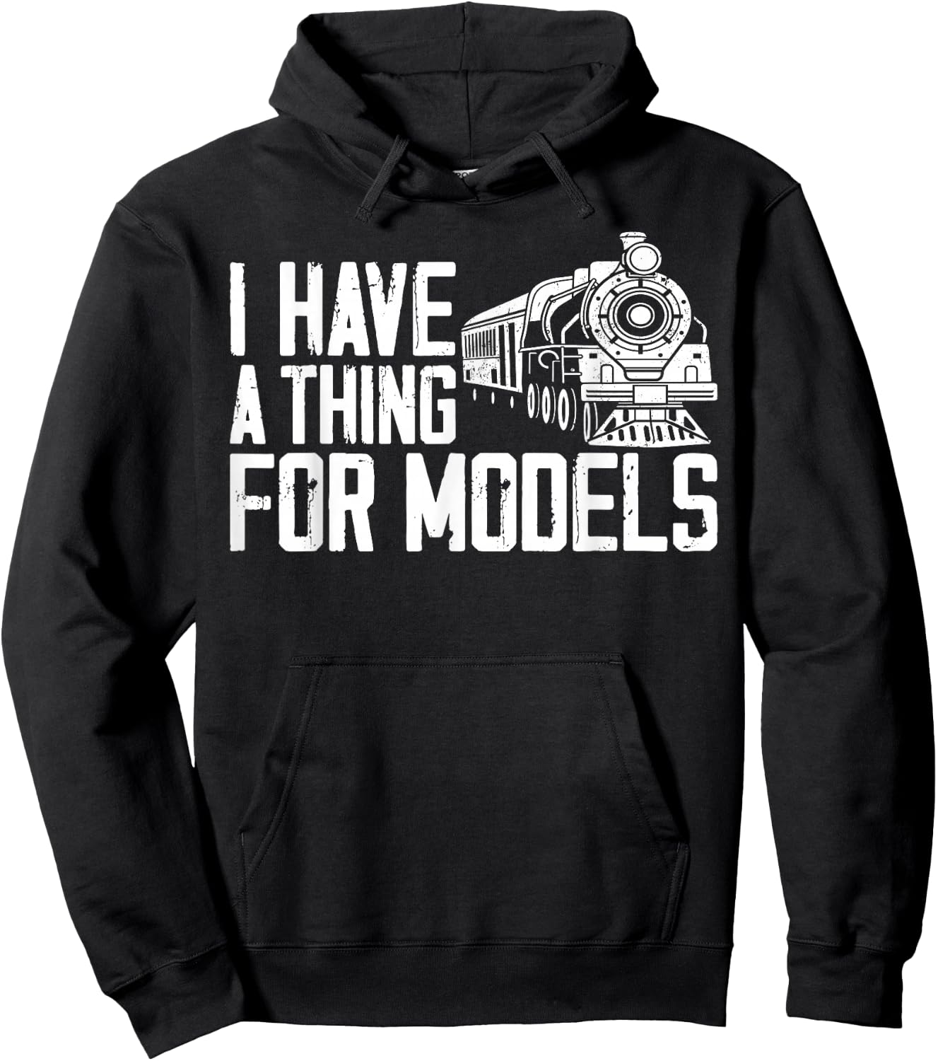 Steam Train Driver Trainspotting Locomotive Pun Vintage I Hoodie - Hoodie | Black