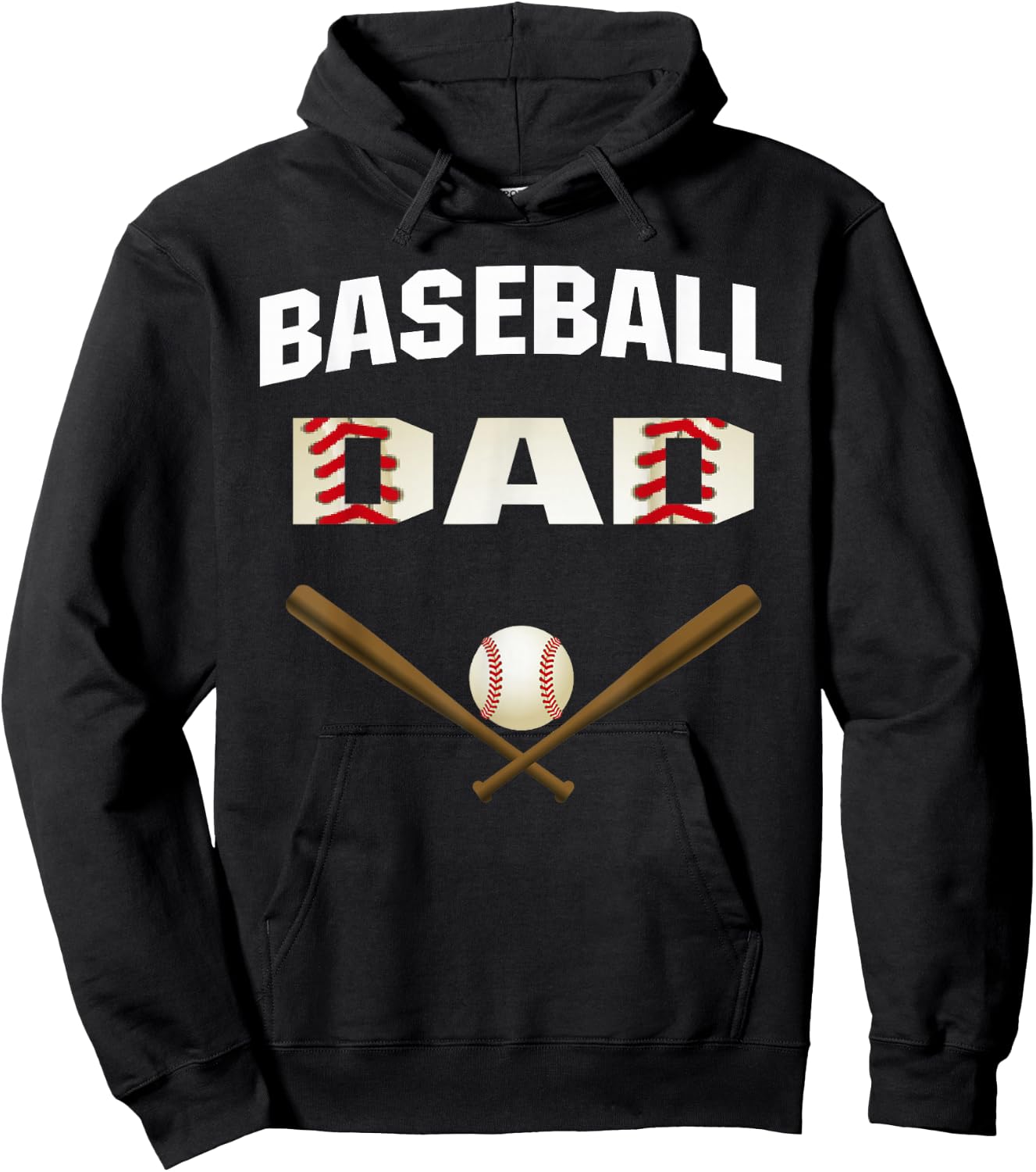 Baseball Dad shirt - Best Gift for fathers Hoodie - Hoodie | Black