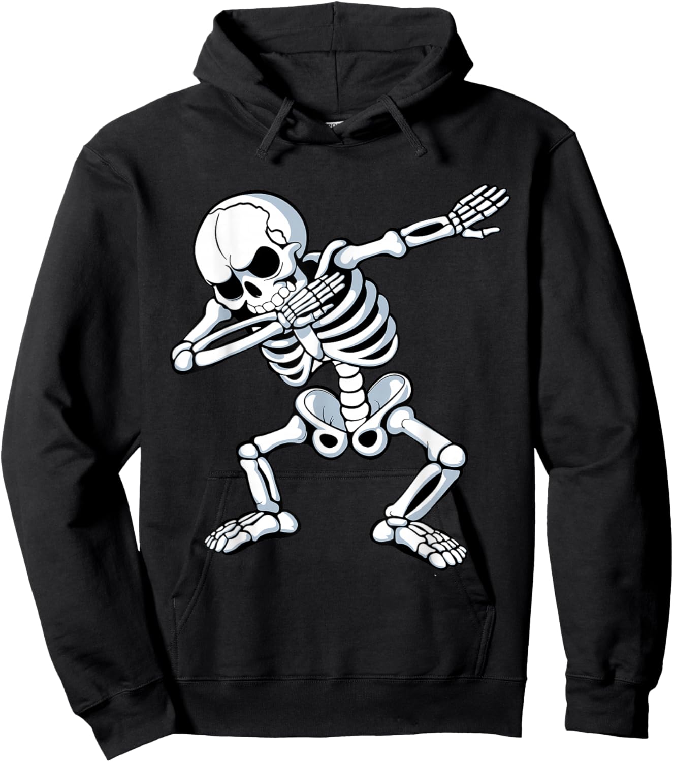 Dabbing Skeleton Spooky Dab Dancing Men Kids Boys Halloween Hoodie - Hoodie | Black