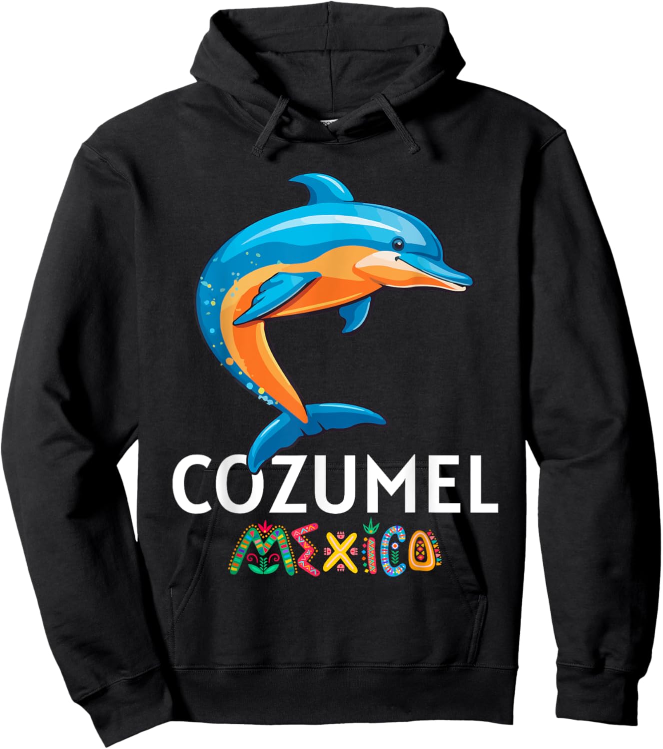 Cozumel Mexico Dolphin Souvenir / Cozumel Hoodie - Hoodie | Black