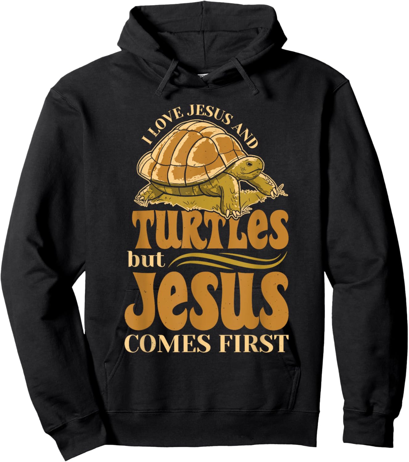 Turtles Lover Christian Religion Faith Jesus Catholic Hoodie - Hoodie | Black