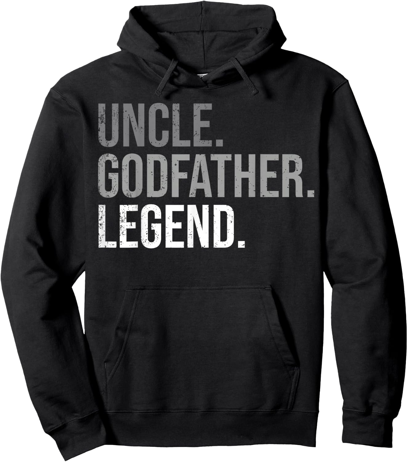 Uncle Godfather Legend Best Godfather Proposal Baptism Hoodie - Hoodie | Black