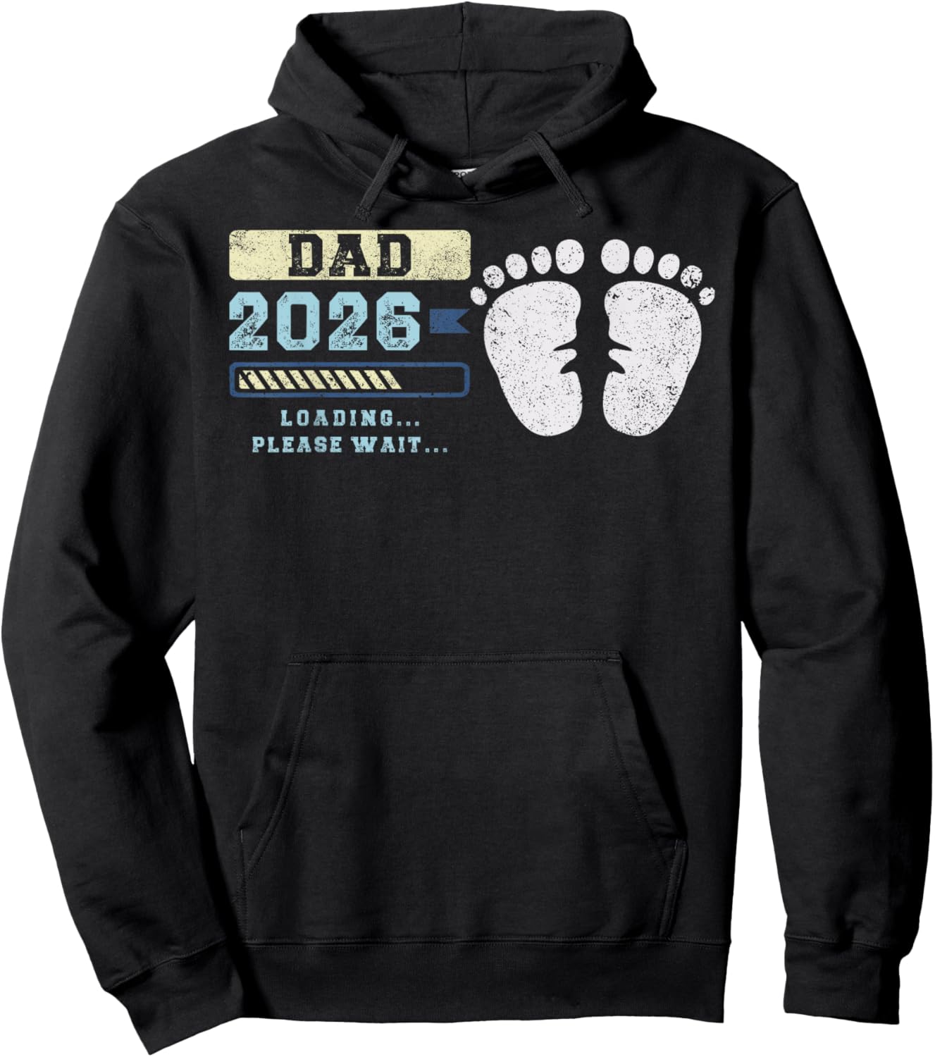 Dad 2026 Loading, Baby Announcement, Expecting Father Hoodie - Hoodie | Black