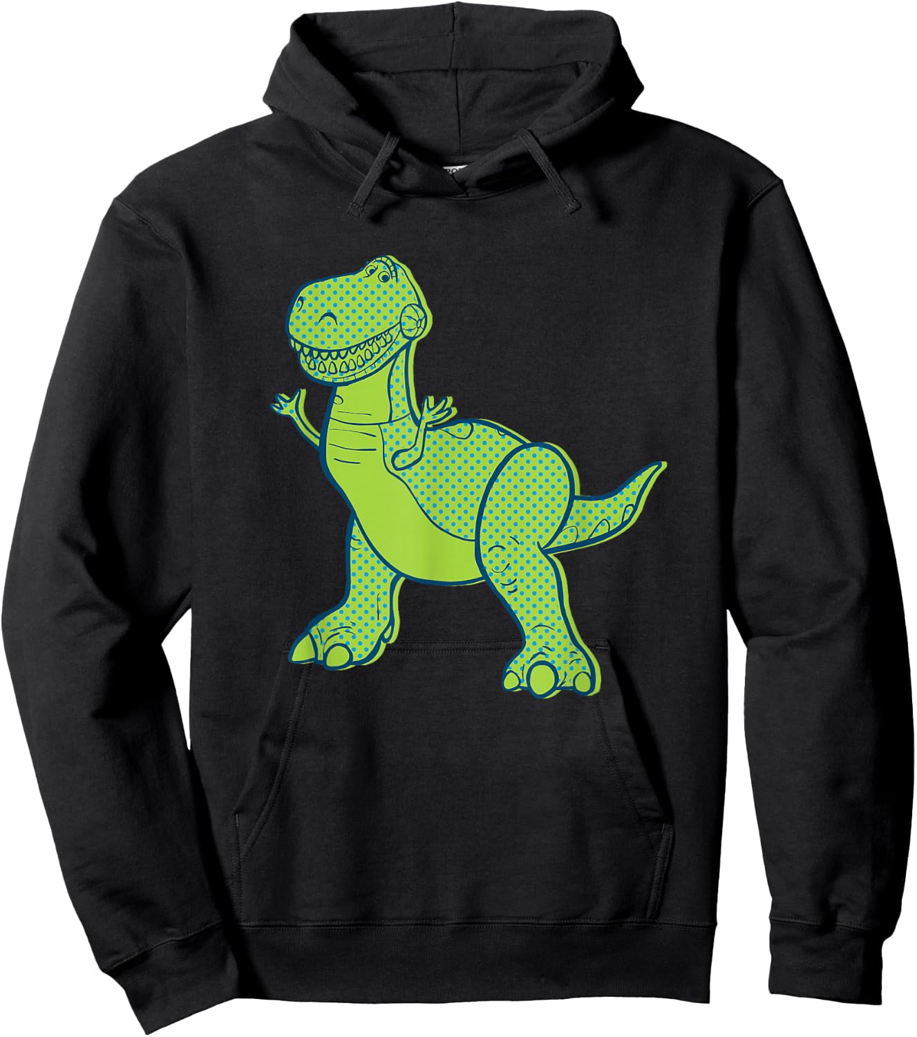Disney Pixar Toy Story 4 Rex Halftone Hoodie - Hoodie | Black